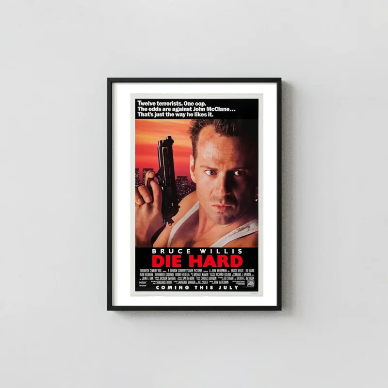 Die Hard Movie Poster – 1988 Original Theatrical Poster: Vintage Action Wall Art Print