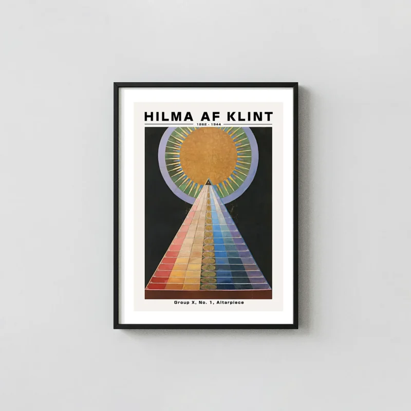Authentic Hilma af Klint poster - Group X No 1 Altarpiece Wall Art