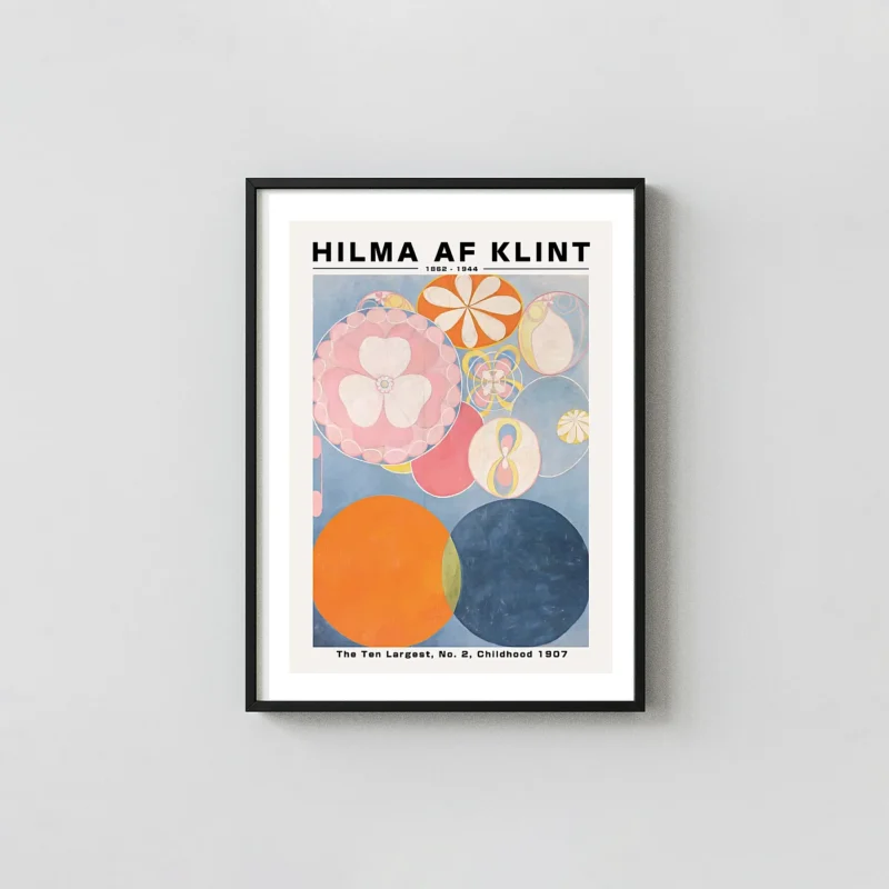 Hilma af Klint Poster - The Ten Largest No. 2 Childhood Vintage Wall Art
