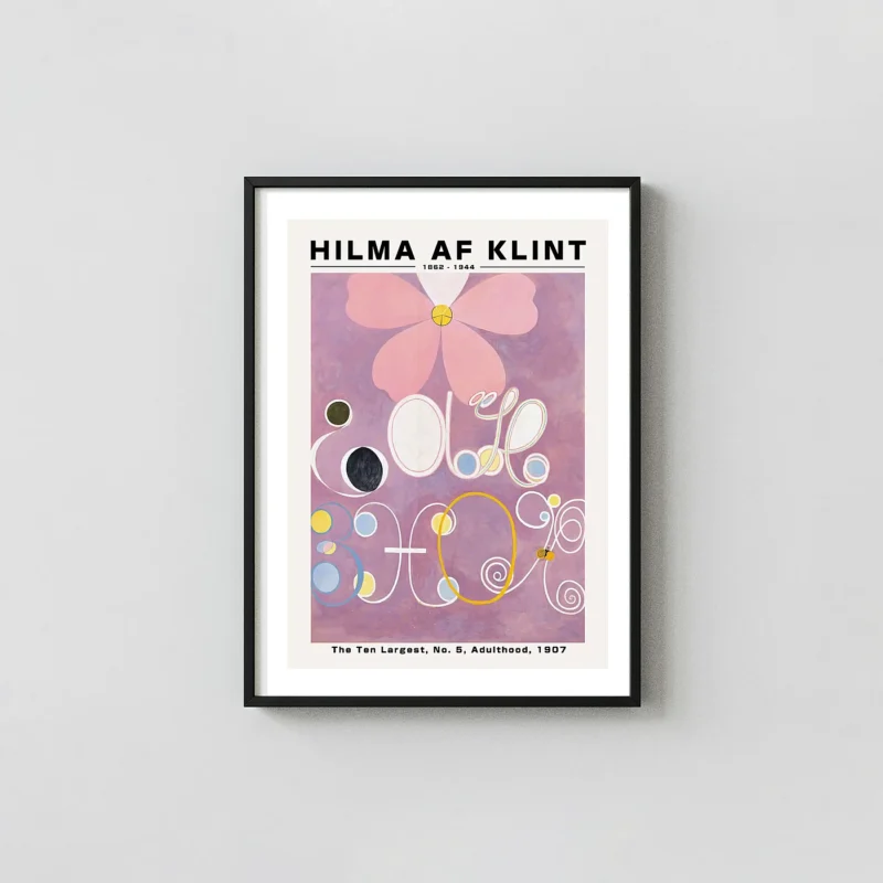 Authentic Hilma af Klint print - The Ten Largest No. 5 Adulthood 1907 Art