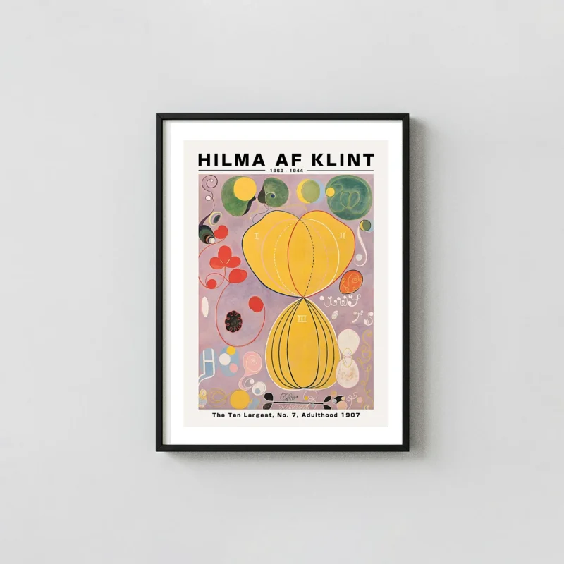 Hilma af Klint Adulthood - The Ten Largest No 7 Vintage Abstract Poster