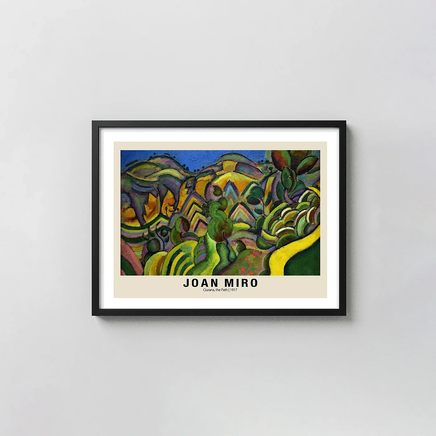 Classic Joan Miro art print - fine art poster print