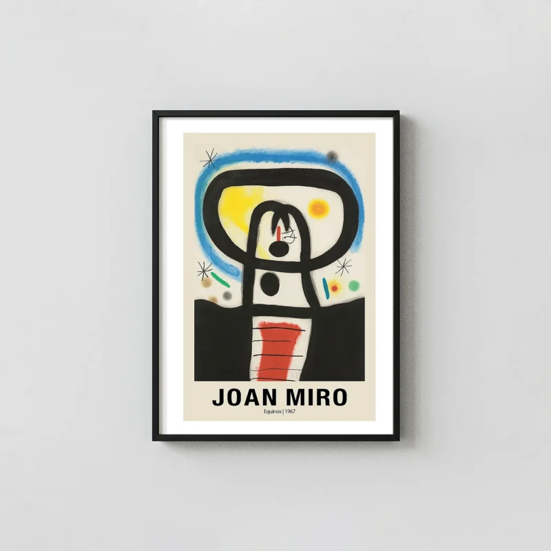 Exclusive Joan Miro Equinox Poster - 1967 Surrealist Abstract Wall Art