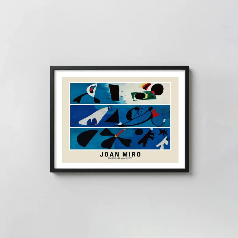 Joan Miro mural print - 1933 Surrealist Abstract Gallery Wall Art