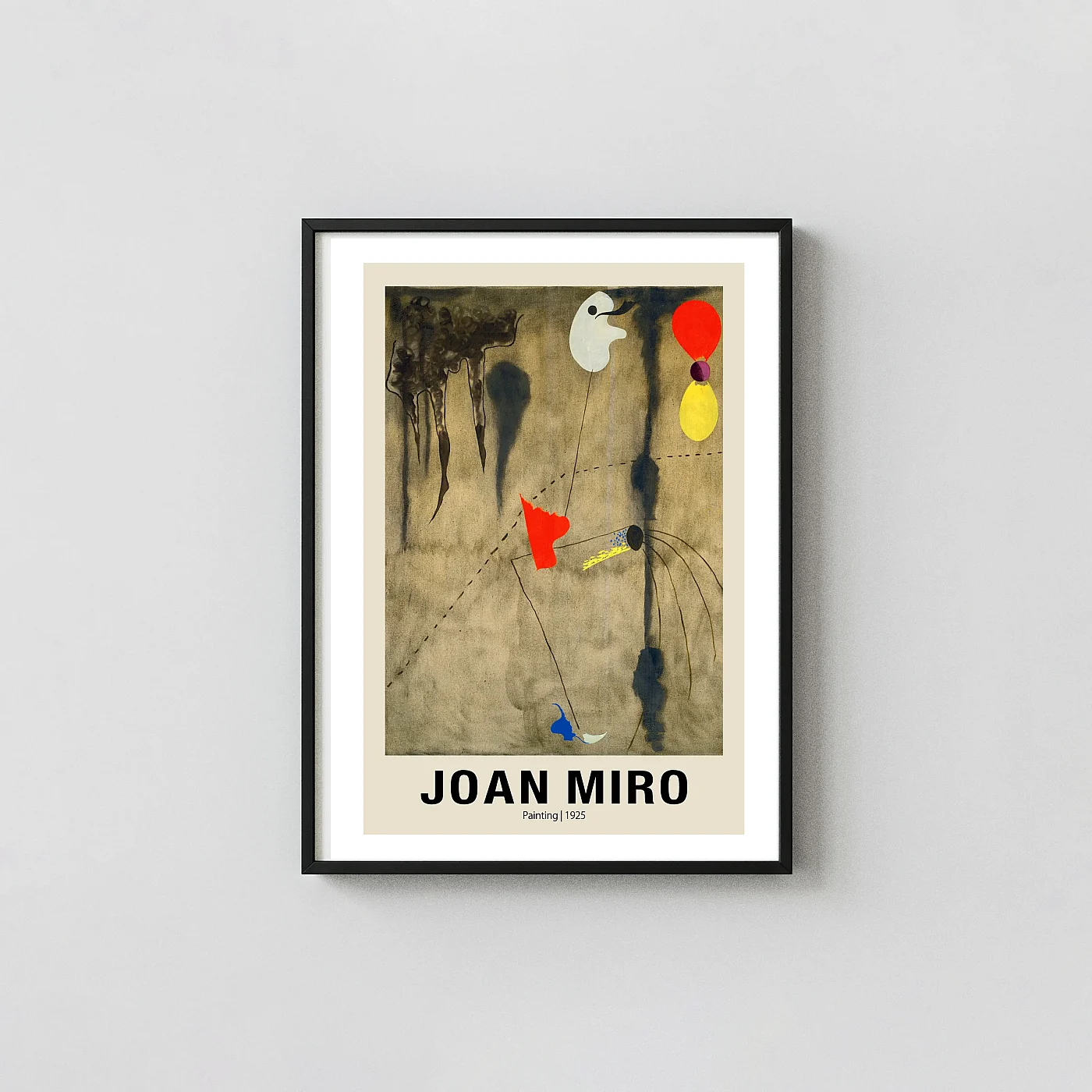 Classic Joan Miro 1925 Painting art print - fine art poster print