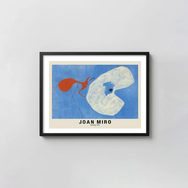 Joan Miro Painting 1926 - Surrealist Abstract Blue Fine Art Print