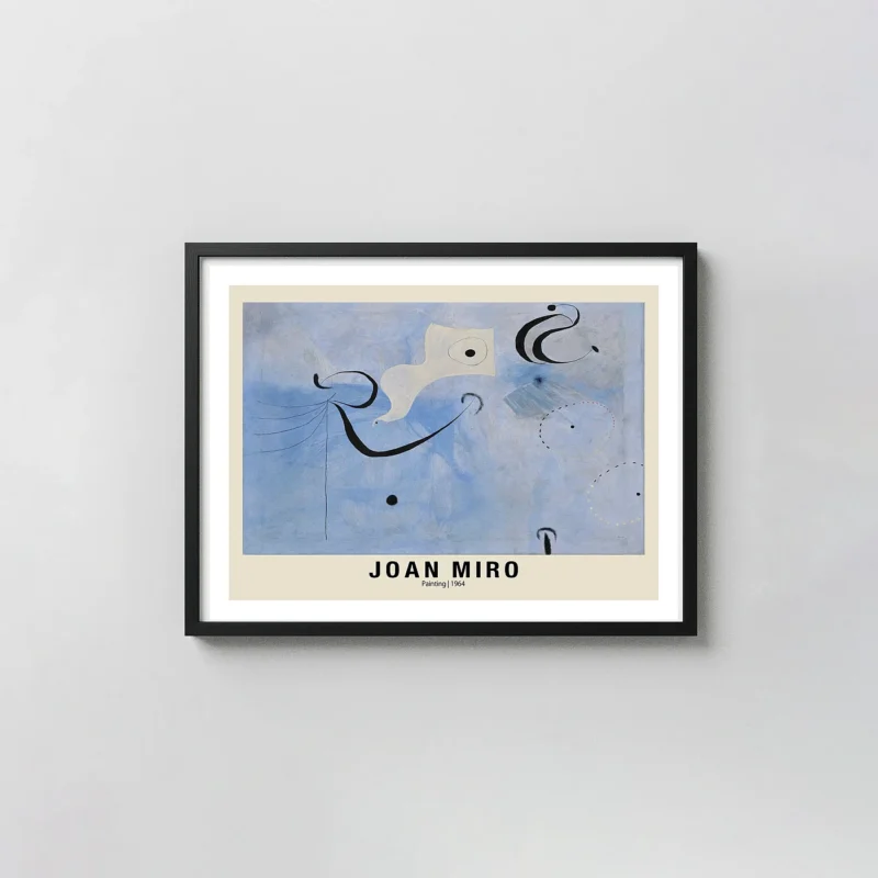 Joan Miro Poster - Classic 1964 Painting Abstract Surrealist Wall Art