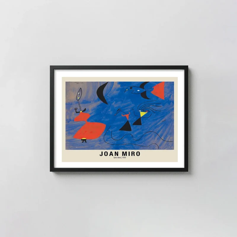 Classic Joan Miro Print - Sans Titre 1939 Surrealist Abstract Wall Art