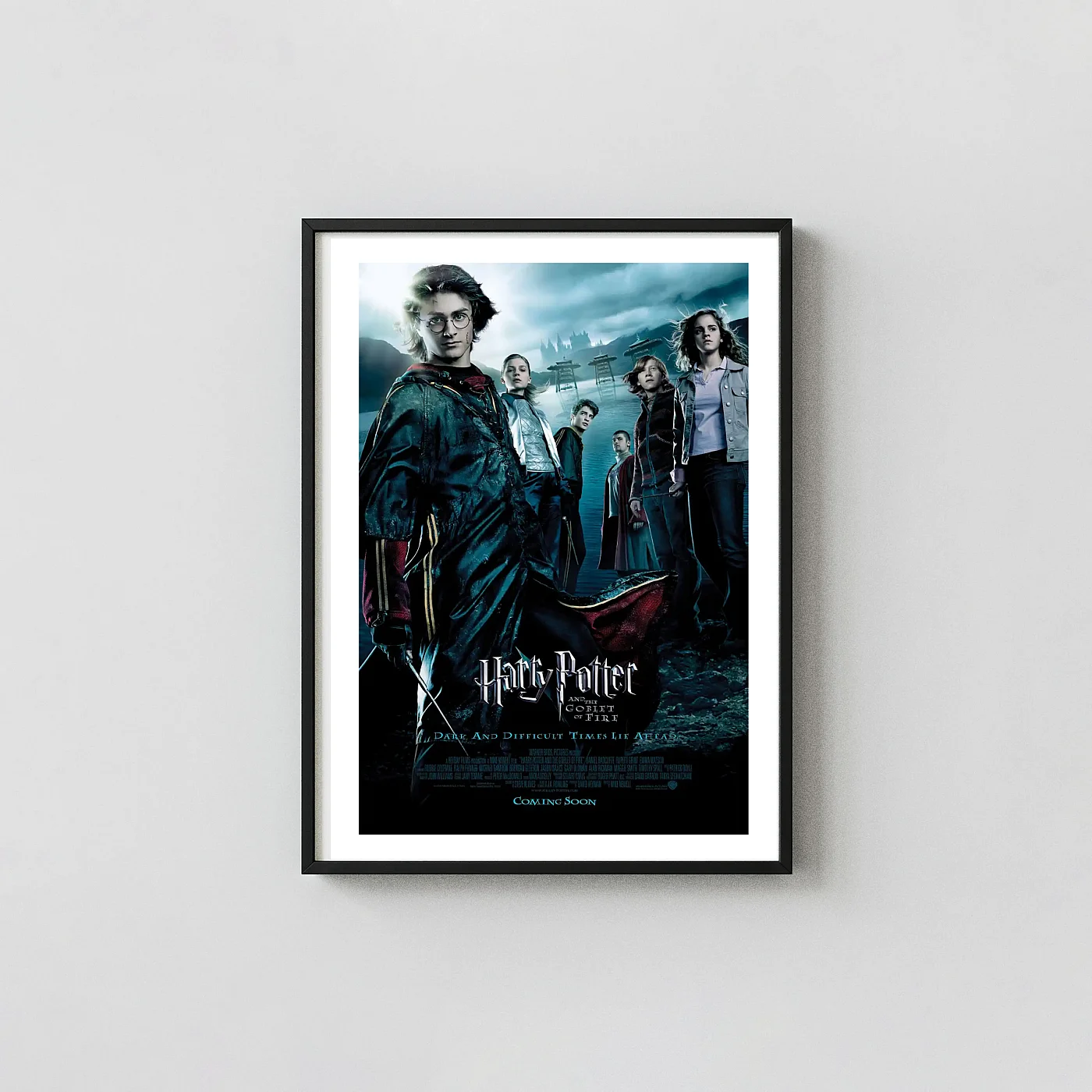 Harry Potter And The Goblet Of Fire Movie Poster – Collector Poster: Modern Fantasy Wall Action & Adventure Movie Posters xe2x80x93 Portrait Frame Wall Art Mockup | MerchFuse