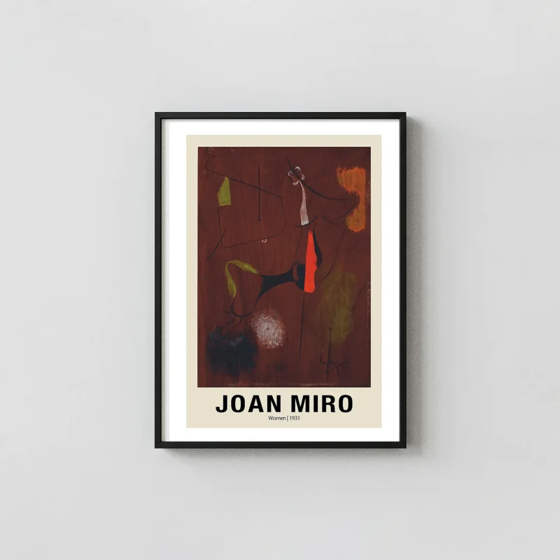 Classic Joan Miró Women 1931 - Surrealist Abstract Museum Gallery Poster