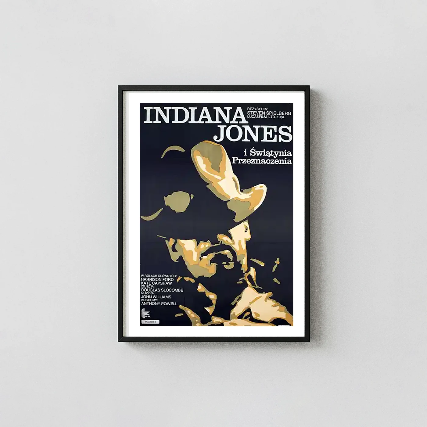 Indiana Jones And The Temple Of Doom Movie Poster – Polish Poster: Vintage Adventure Wall Art Print Indiana Jones And The Temple Of Doom Movie Poster – Polish Poster: Vintage Adventure Wall Action &Amp; Adventure Movie Posters Xe2X80X93 Portrait Frame Wall Art Mockup | Merchfuse