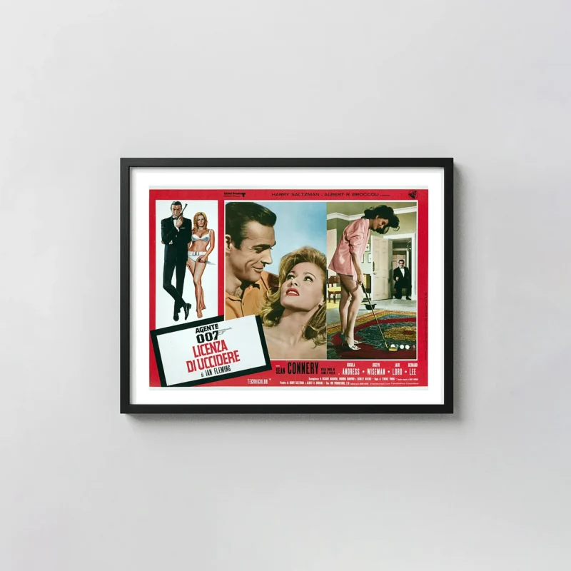 Dr. No Movie Poster – Italian Poster: Vintage Wall Art Print