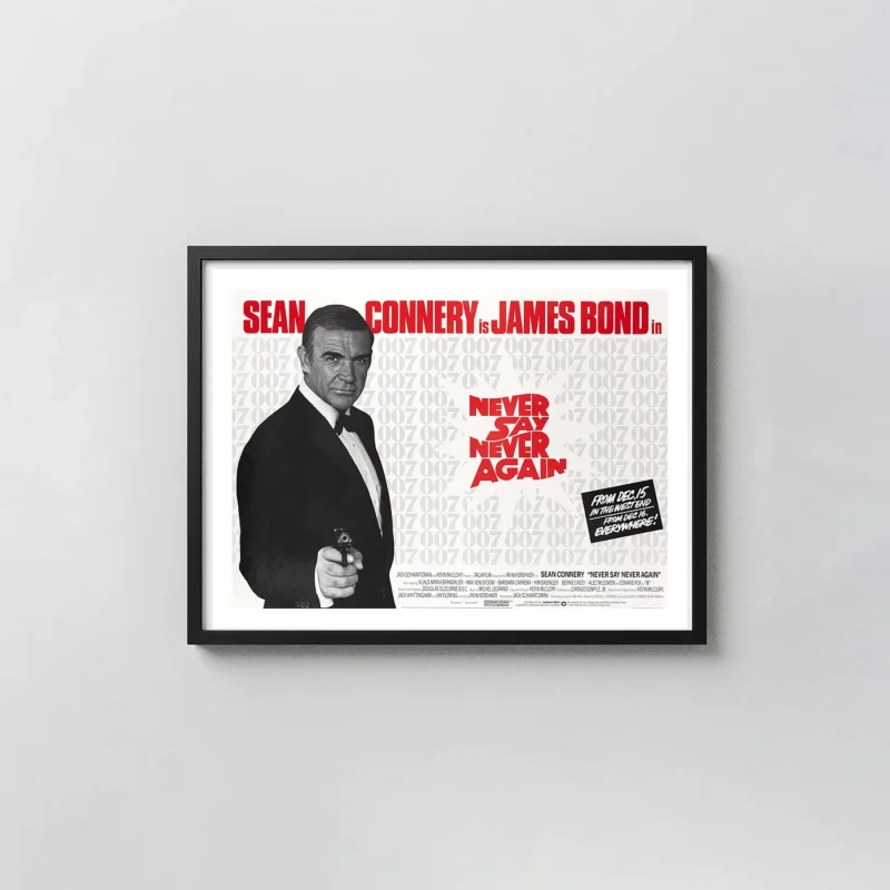 Never Say Never Again Movie Poster – Collector Poster: Vintage Wall Art Print