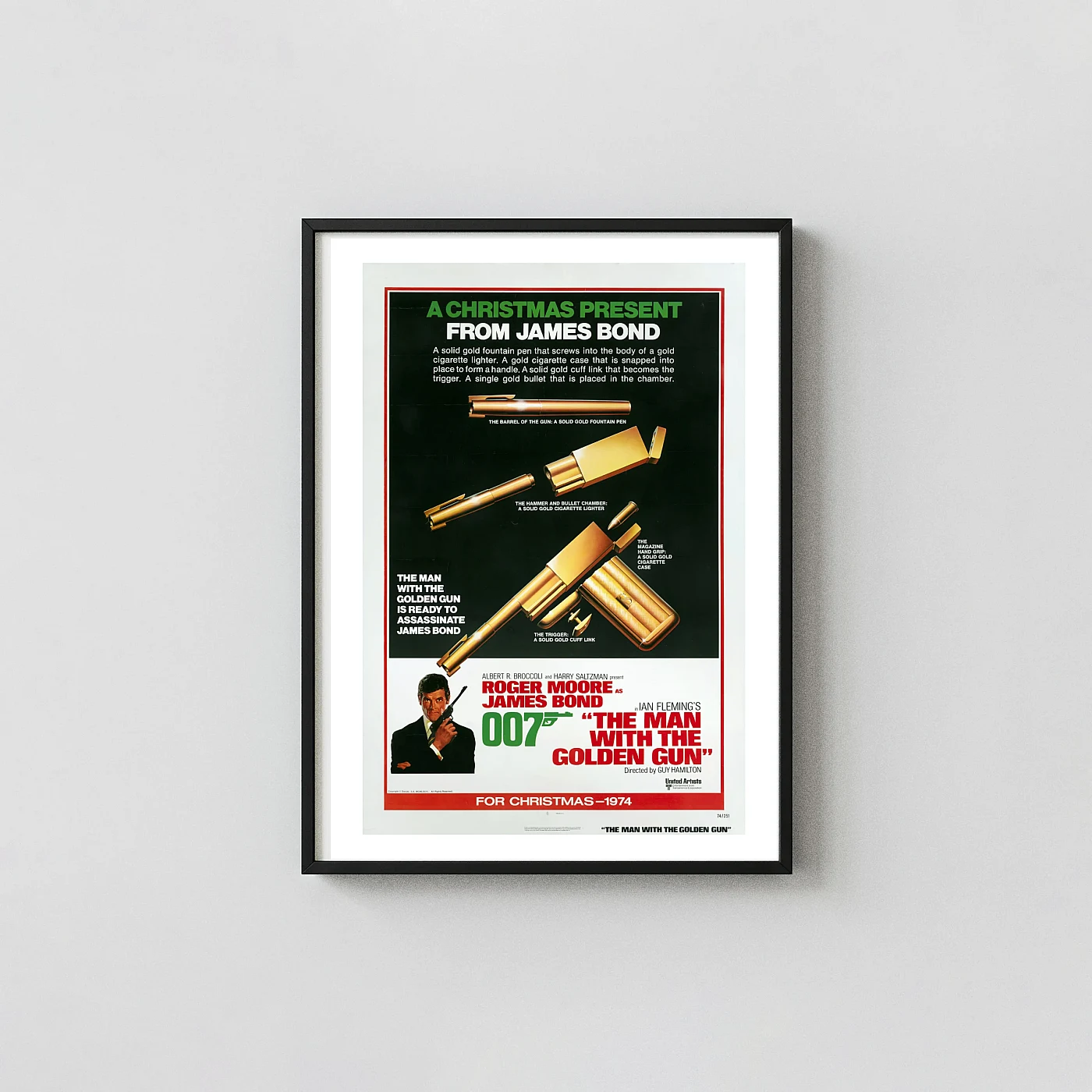 The Man With The Golden Gun Movie Poster – Collector Poster: Vintage Horror Wall Art Print The Man With The Golden Gun Movie Poster – Collector Poster: Vintage Horror Wall Horror Movies Posters Xe2X80X93 Portrait Frame Wall Art Mockup | Merchfuse