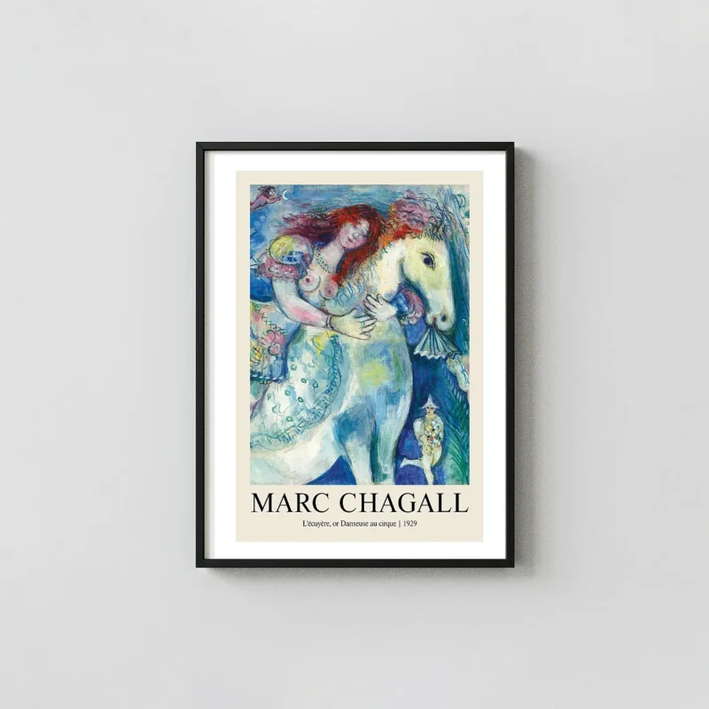 Classic Marc Chagall Circus Print - 1929 Danseuse au Cirque Wall Art