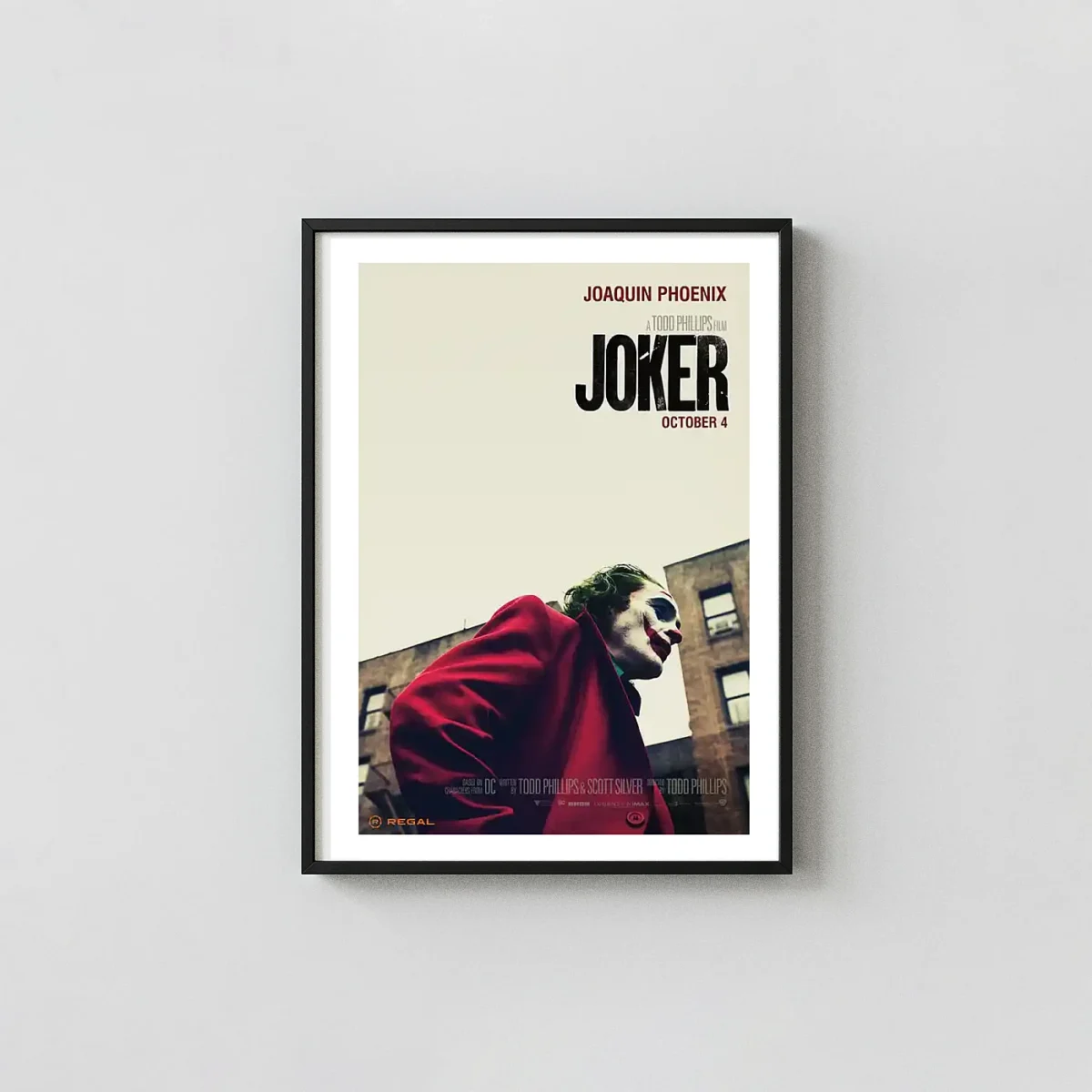 Crime/thriller Movie Poster – Joker Poster: Modern Thriller Wall Minimalist Movie Poster xe2x80x93 Portrait Frame Wall Art Mockup | MerchFuse
