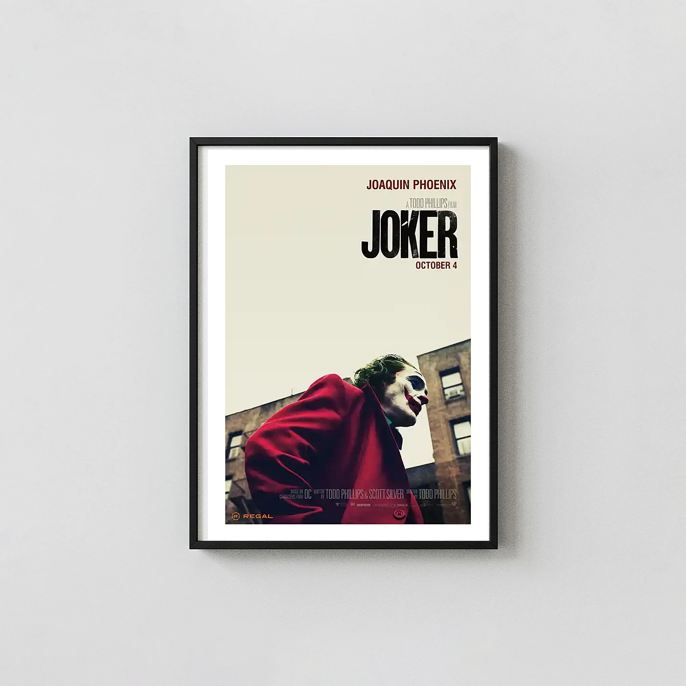 Crime/thriller Movie Poster – Joker Poster: Modern Thriller Wall Minimalist Movie Poster xe2x80x93 Portrait Frame Wall Art Mockup | MerchFuse