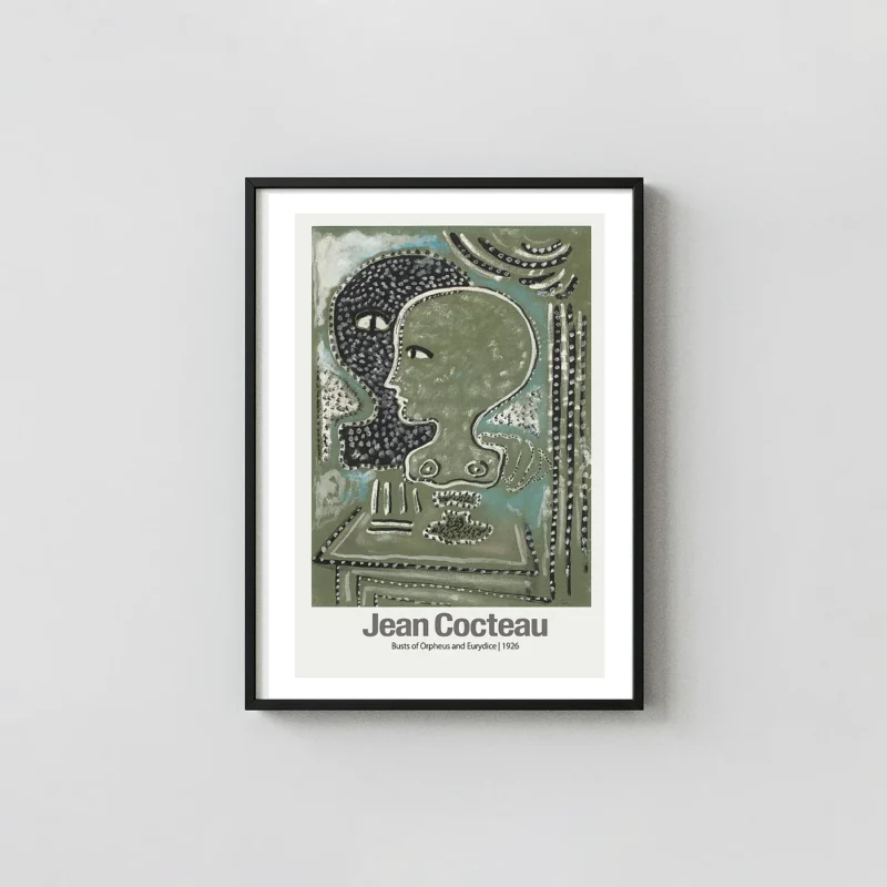 Classic Jean Cocteau Art Print - Orpheus and Eurydice 1926 Wall Art