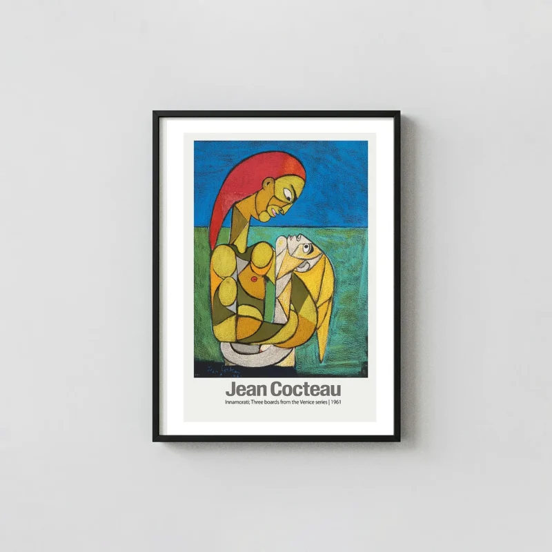 Jean Cocteau wall art - Innamorati Venice Series 1961 Poster