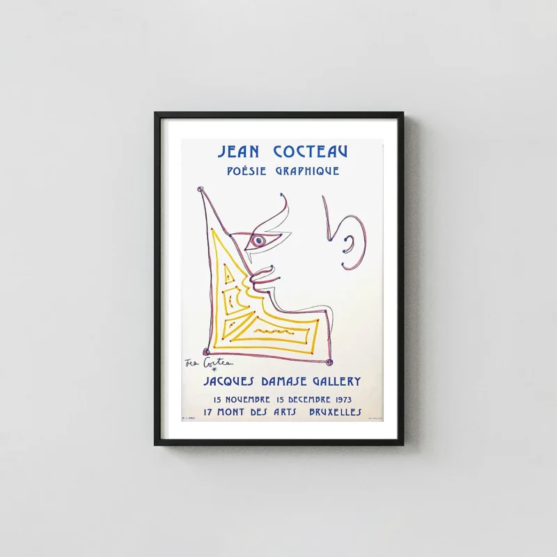 Exclusive Jean Cocteau Poster - 1973 Jacques Damase Exhibition Art