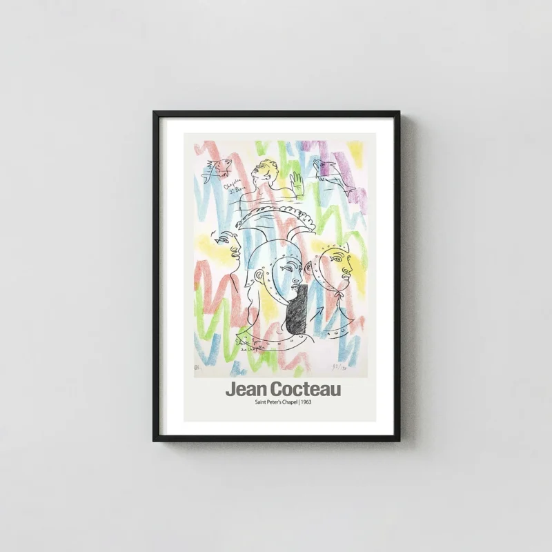 Exclusive Jean Cocteau Poster - Saint Peter's Chapel 1963 Art Print