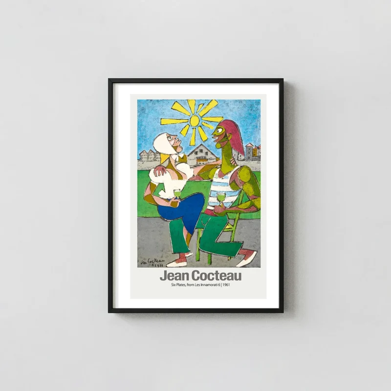 Classic Jean Cocteau Art Print - 1961 Les Innamorati Vintage Poster