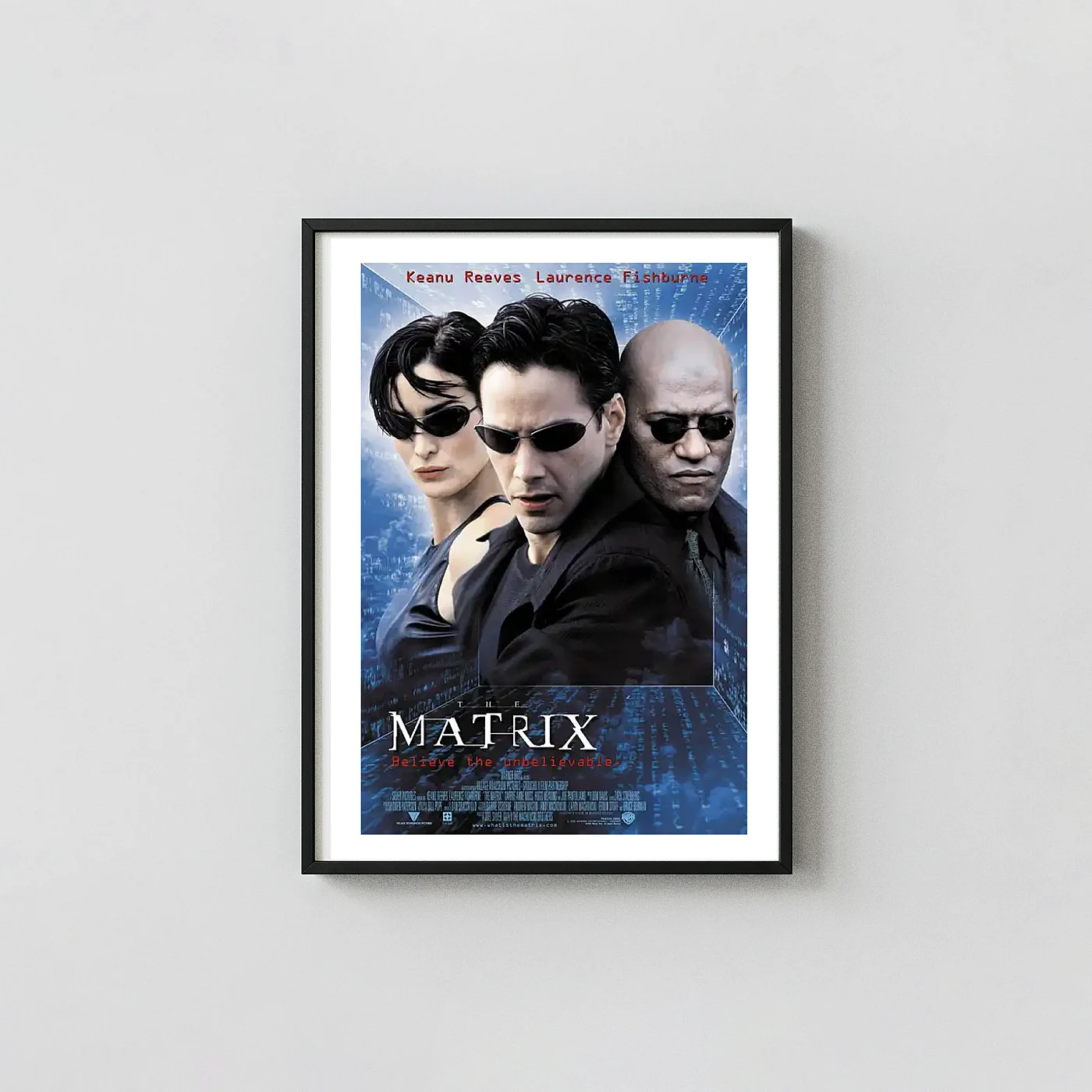The Matrix Movie Poster – Iconic Poster: Modern Sci-Fi Wall Minimalist Movie Poster xe2x80x93 Portrait Frame Wall Art Mockup | MerchFuse