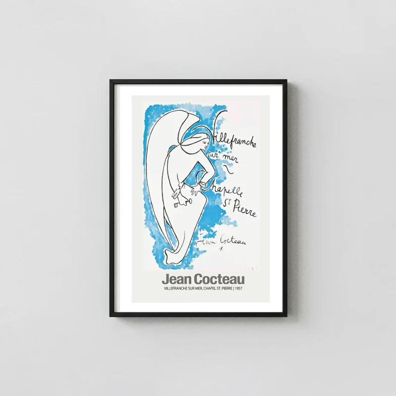 Jean Cocteau poster - Villefranche Sur Mer Chapel St Pierre 1957
