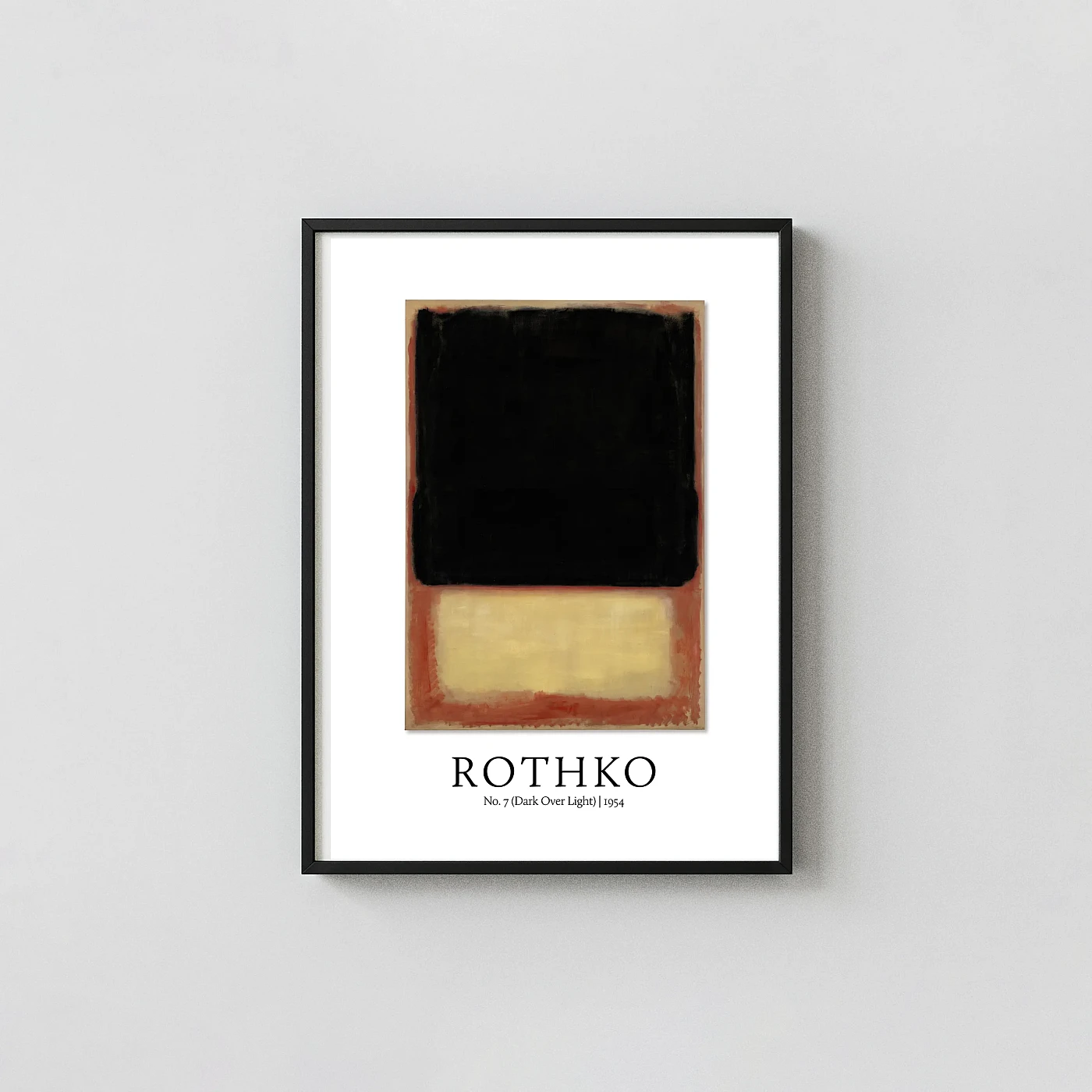Classic Rothko No 7 art print - fine art poster print
