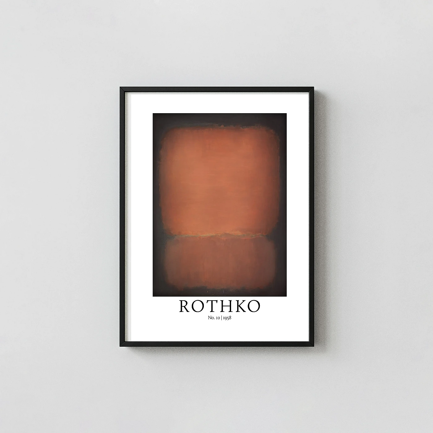 Classic Rothko No 10 1958 art print - fine art poster print