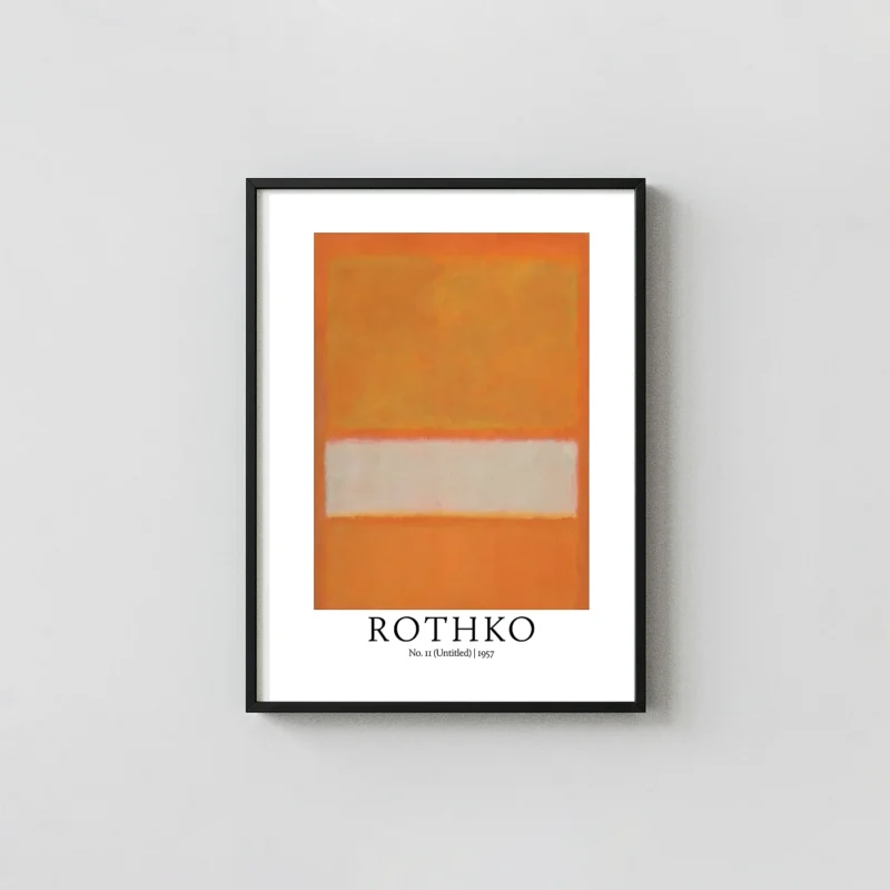 Exclusive Rothko 1957 Poster - No. 11 Untitled Abstract Color Field Art