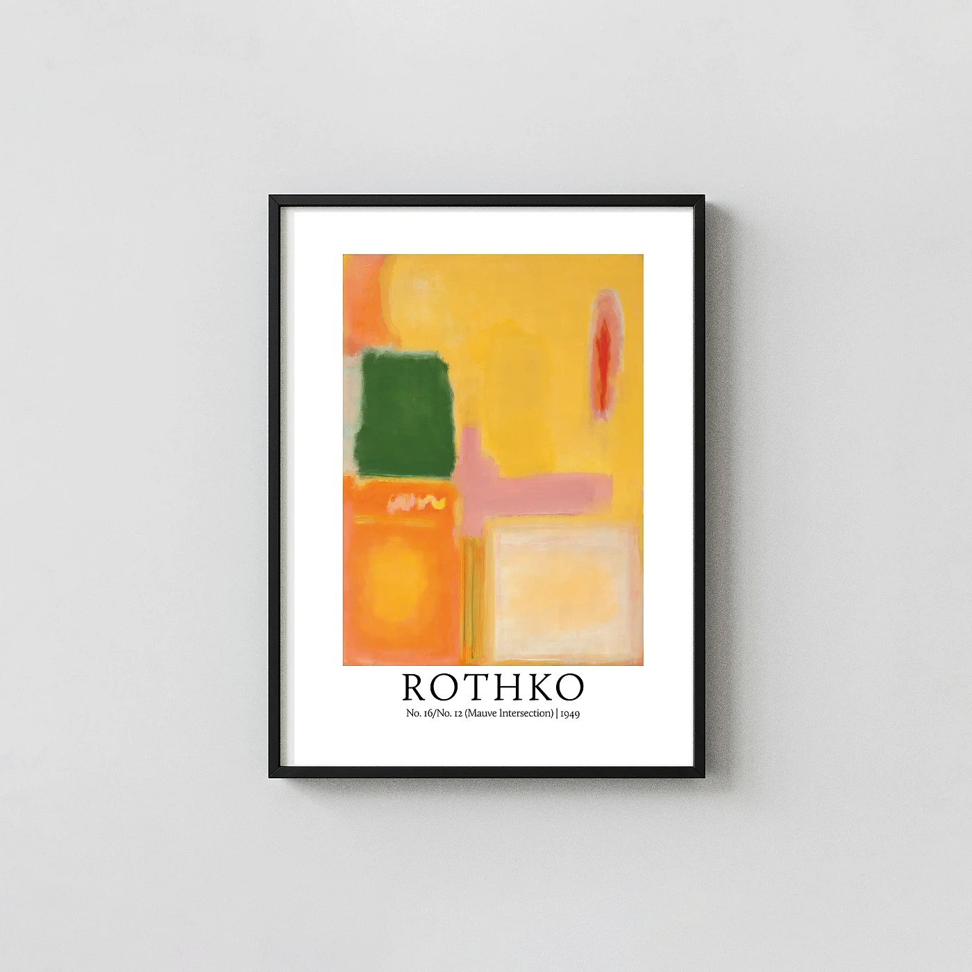 Authentic Rothko Mauve Intersection art print - fine art poster print