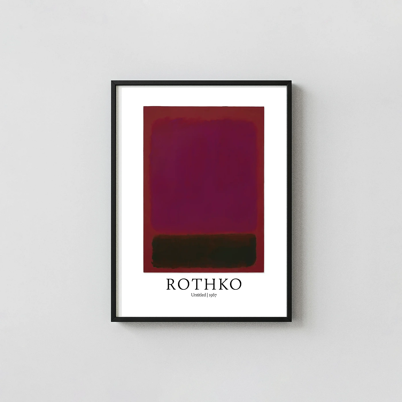 Rothko exhibition poster Untitled 1967 Color Field Abstract Art - fine art poster print