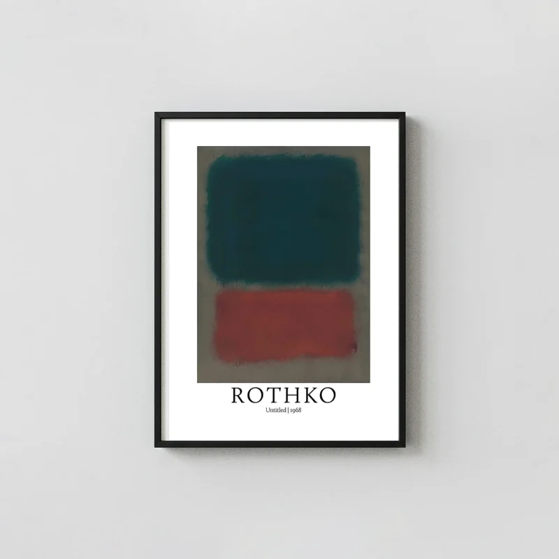Authentic Mark Rothko Poster - Untitled 1968 Abstract Expressionism Art