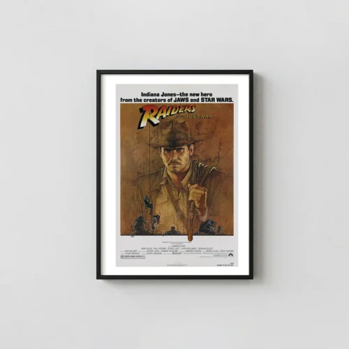 Raiders Of The Lost Ark Movie Poster – 1981 Original Theatrical Poster: Vintage Wall Art Print