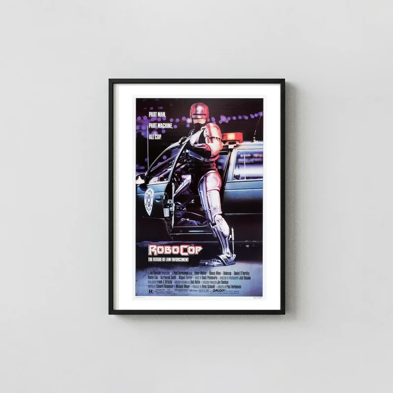 Robocop Movie Poster – 1987 Original Theatrical Poster: Vintage Sci-Fi Wall Art Print