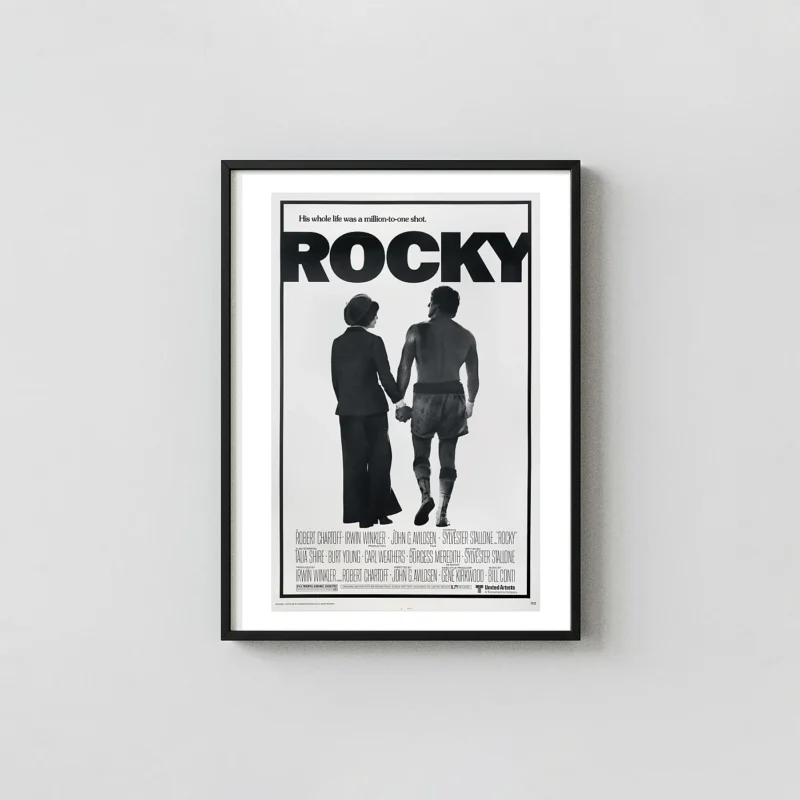 Rocky Movie Poster – 1976 Original Theatrical Poster: Vintage Action Wall Art Print