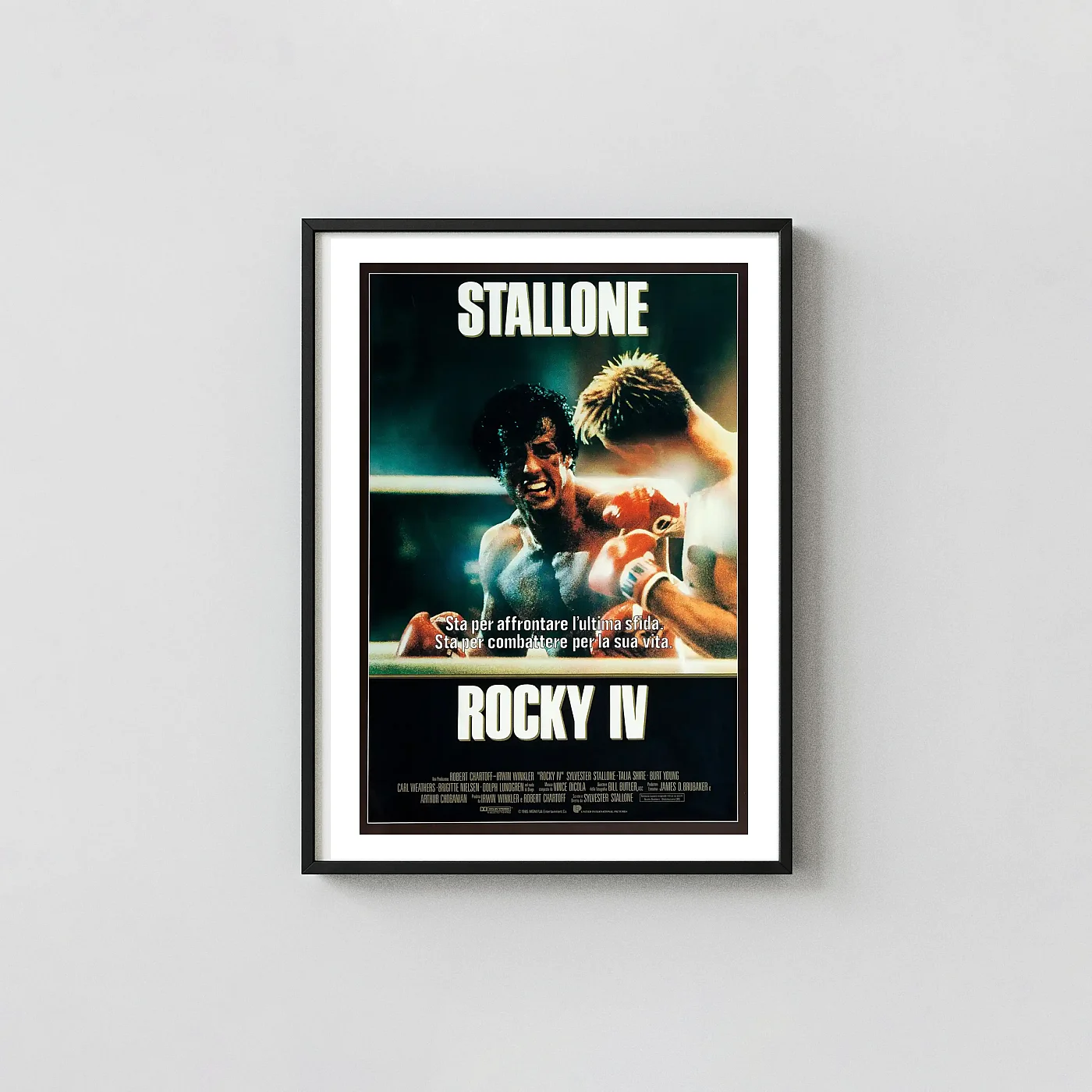 Rocky Iv Movie Poster – Collector Poster: Vintage Action Wall Art Print Rocky Iv Movie Poster – Collector Poster: Vintage Action Wall Movie Posters Xe2X80X93 Portrait Frame Wall Art Mockup | Merchfuse