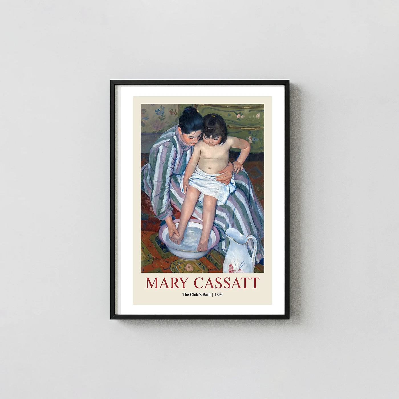 Classic Mary Cassatt art print The Child's Bath 1893 Impressionist - fine art poster print