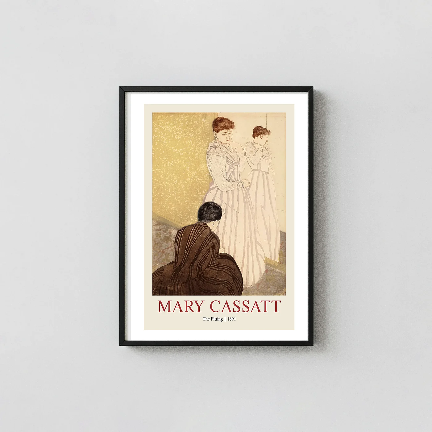 Classic Mary Cassatt art print The Fitting 1891 Impressionist - fine art poster print