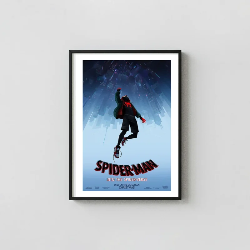 Spider-Man: Into The Spider-Verse Movie Poster – Miles Morales Poster: Modern Superhero Wall Art Print