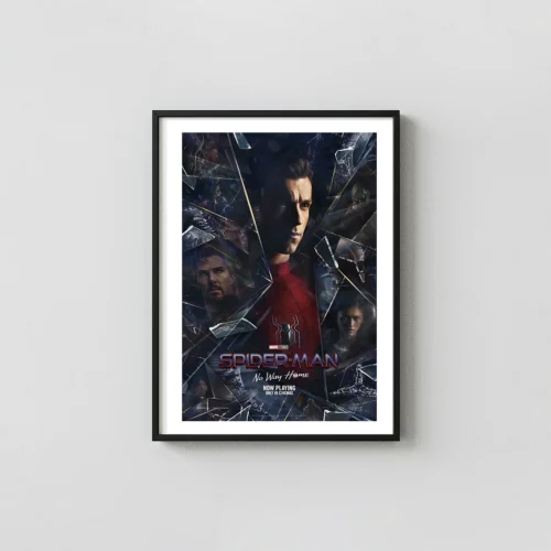 Spider-Man: No Way Home Movie Poster – Official Poster: Modern Superhero Wall Art Print