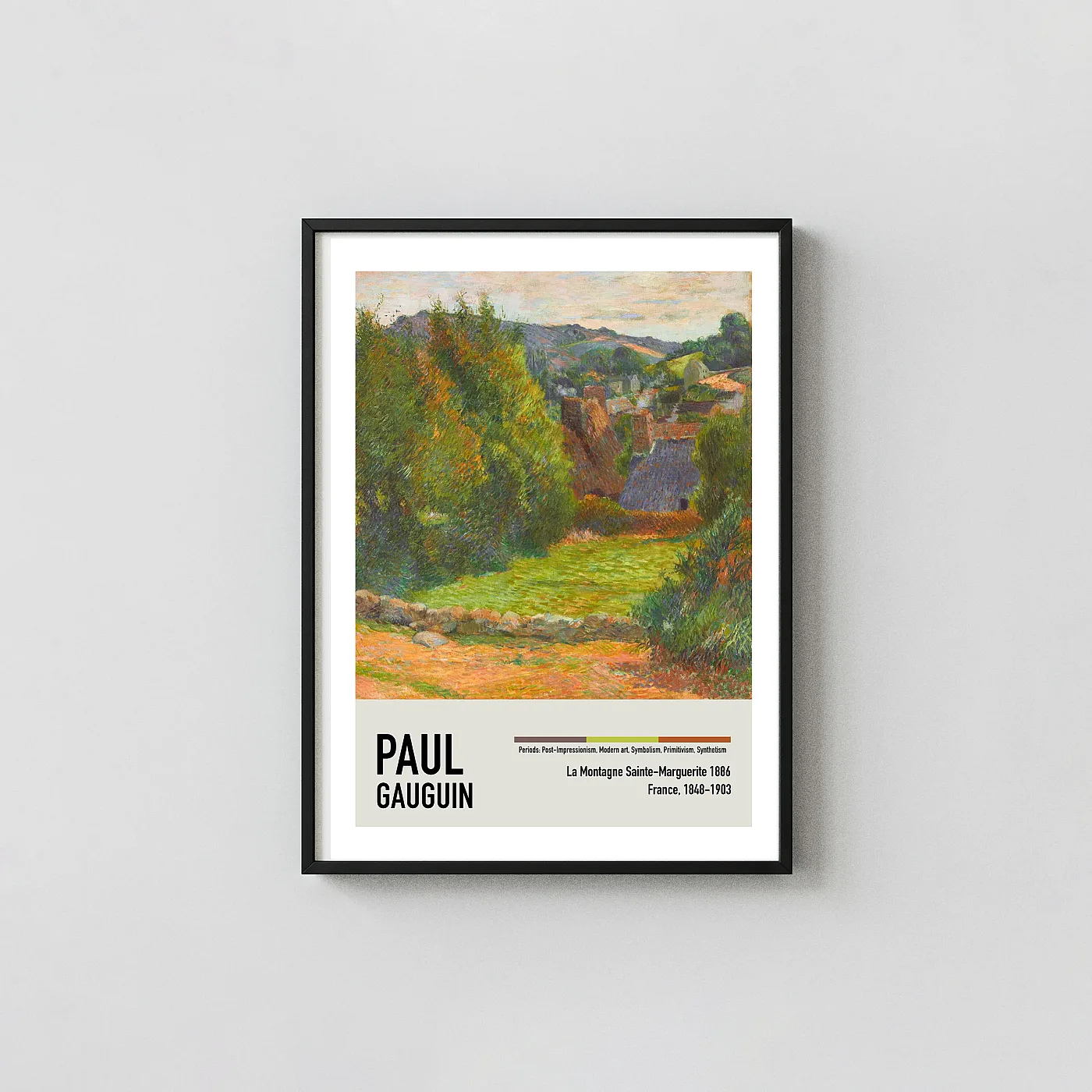 Classic Gauguin Landscape art print - fine art poster print