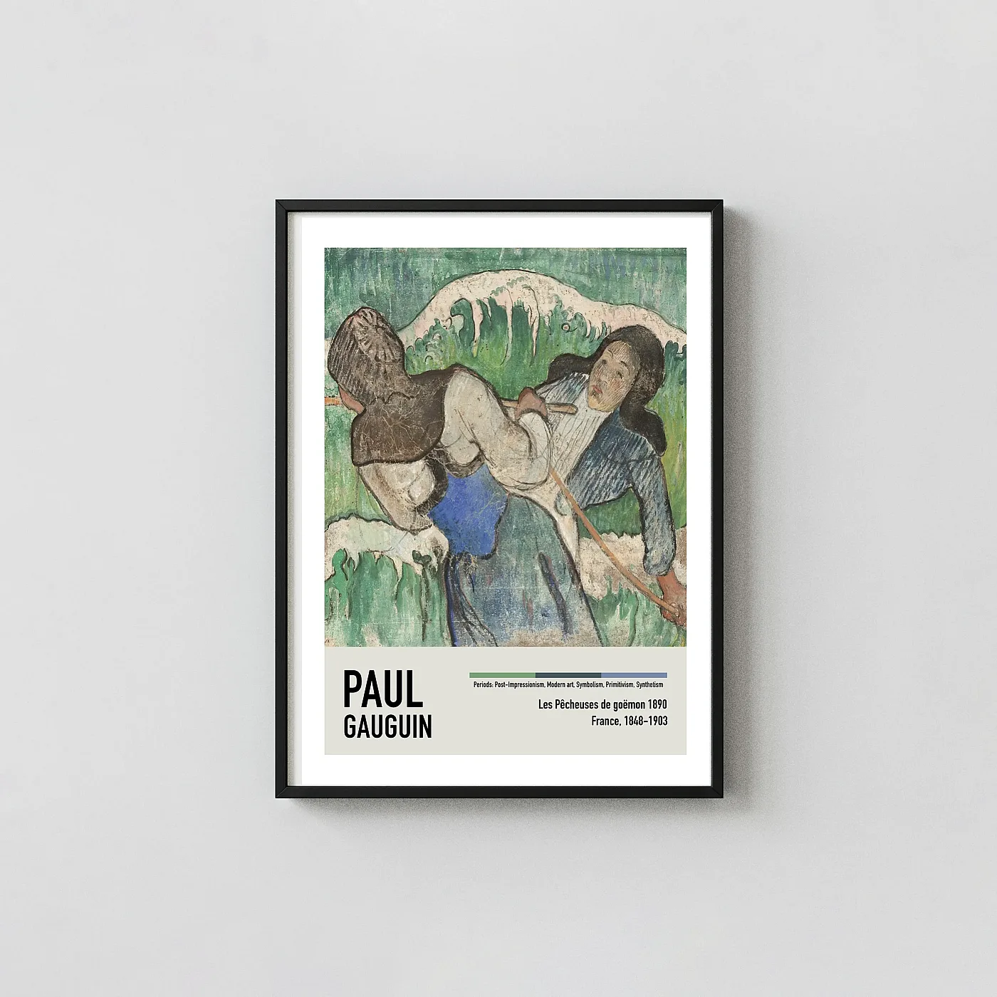 Authentic Paul Gauguin poster Les Pecheuses de goemon 1890 - fine art poster print