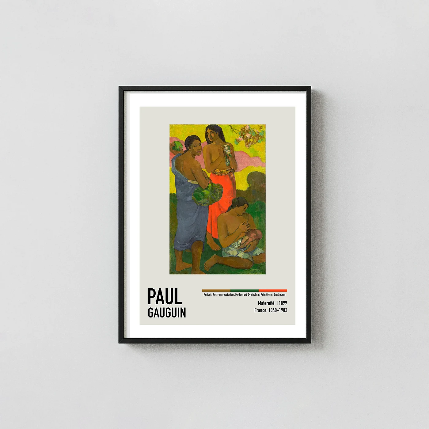 Exclusive Paul Gauguin Maternite II Poster - fine art poster print