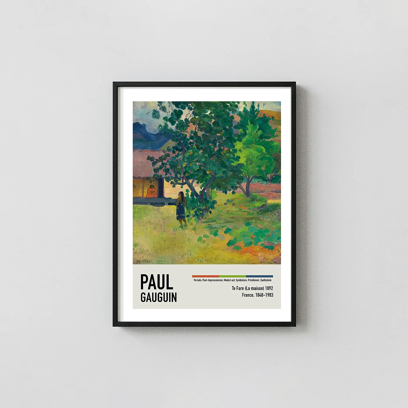 Authentic Paul Gauguin Art Print Te Fare 1892 Tahiti Poster - fine art poster print
