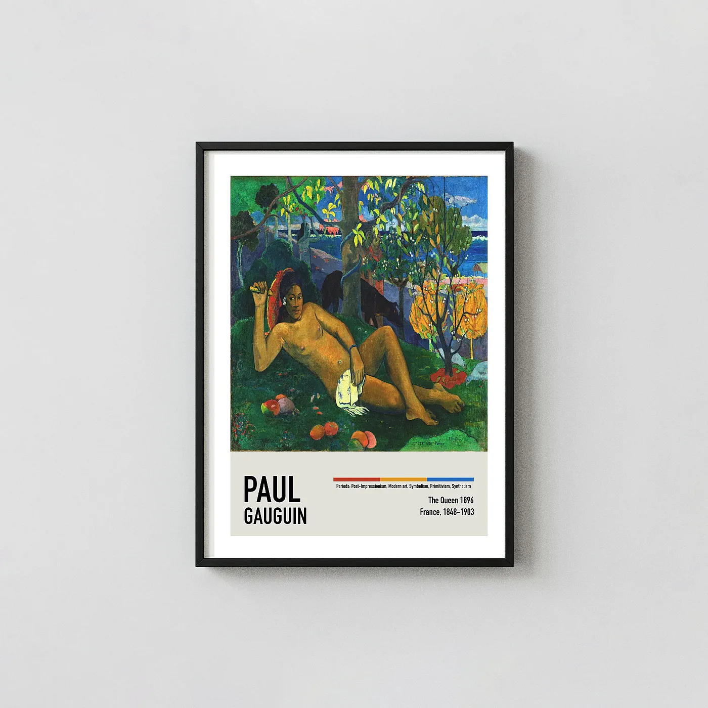 Exclusive Paul Gauguin The Queen art print - fine art poster print