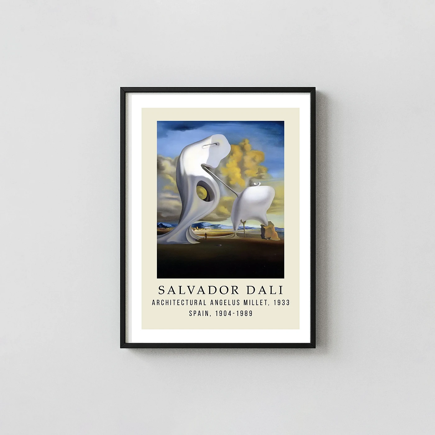 Architectural Angelus of Millet art print - fine art poster print