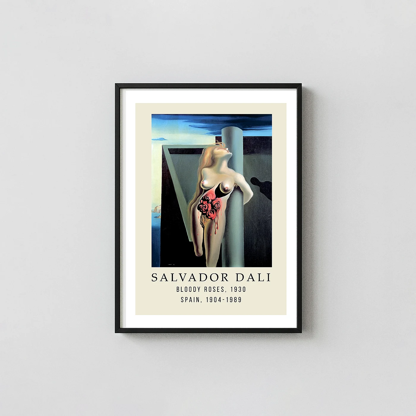 Authentic Dali Bloody Roses art print - fine art poster print