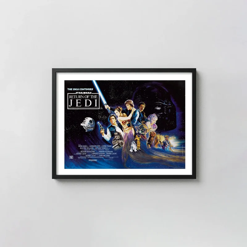 Star Wars: Return of the Jedi (1983) British Quad Poster — Vintage Wall Art Print